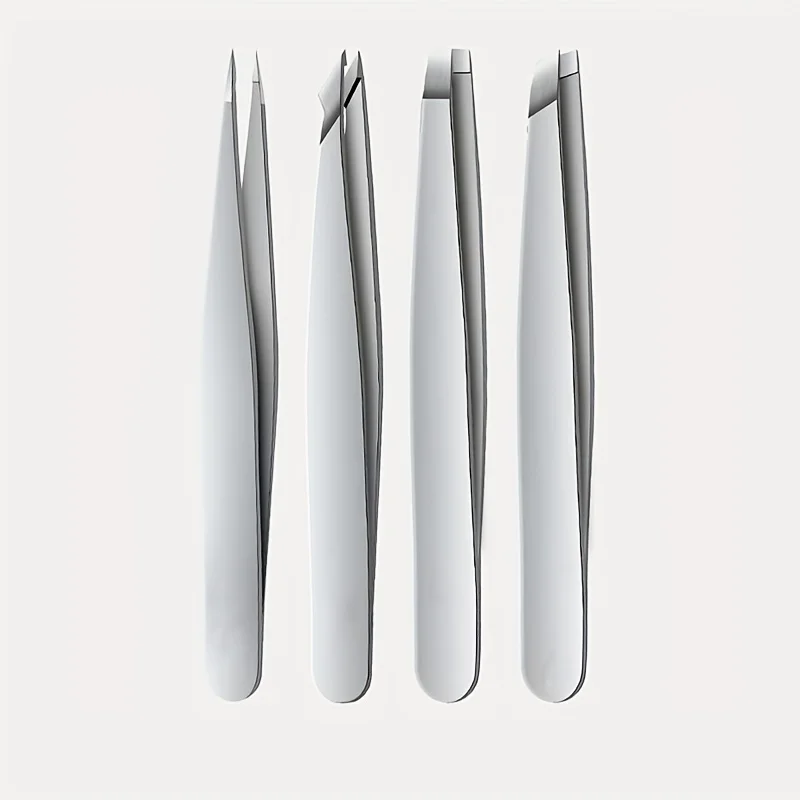 4-teiliges professionelles Pinzetten-Set, perfekt für die Augenbrauen-Haarentfernung, Splitter, eingewachsene Haarentfernung und mehr mit Aufbewahrungstasche und für mich – Detail 17