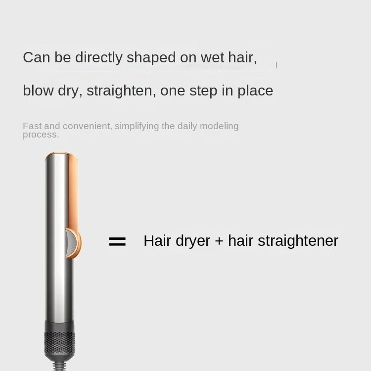 New hair straightener hair dryer mechanical dry and wet dual-purpose straight plate clamp HT01 Electric Hair Brushes