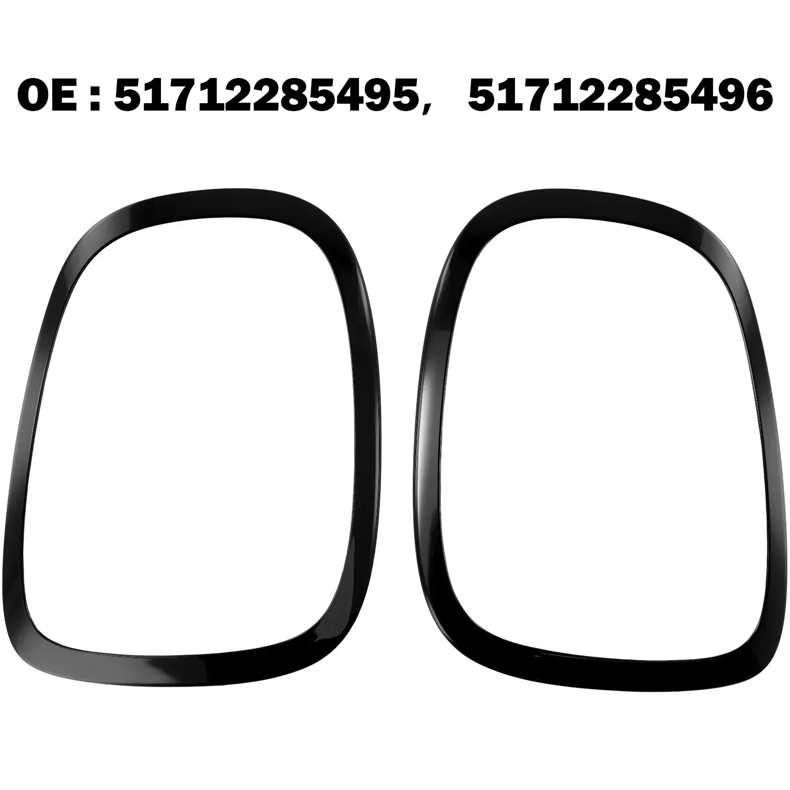 Black ABS Tail Light Surround Trim For Mini For Cooper F55 F56 F57 Upgrade Your Car's Style Long Lasting Quality