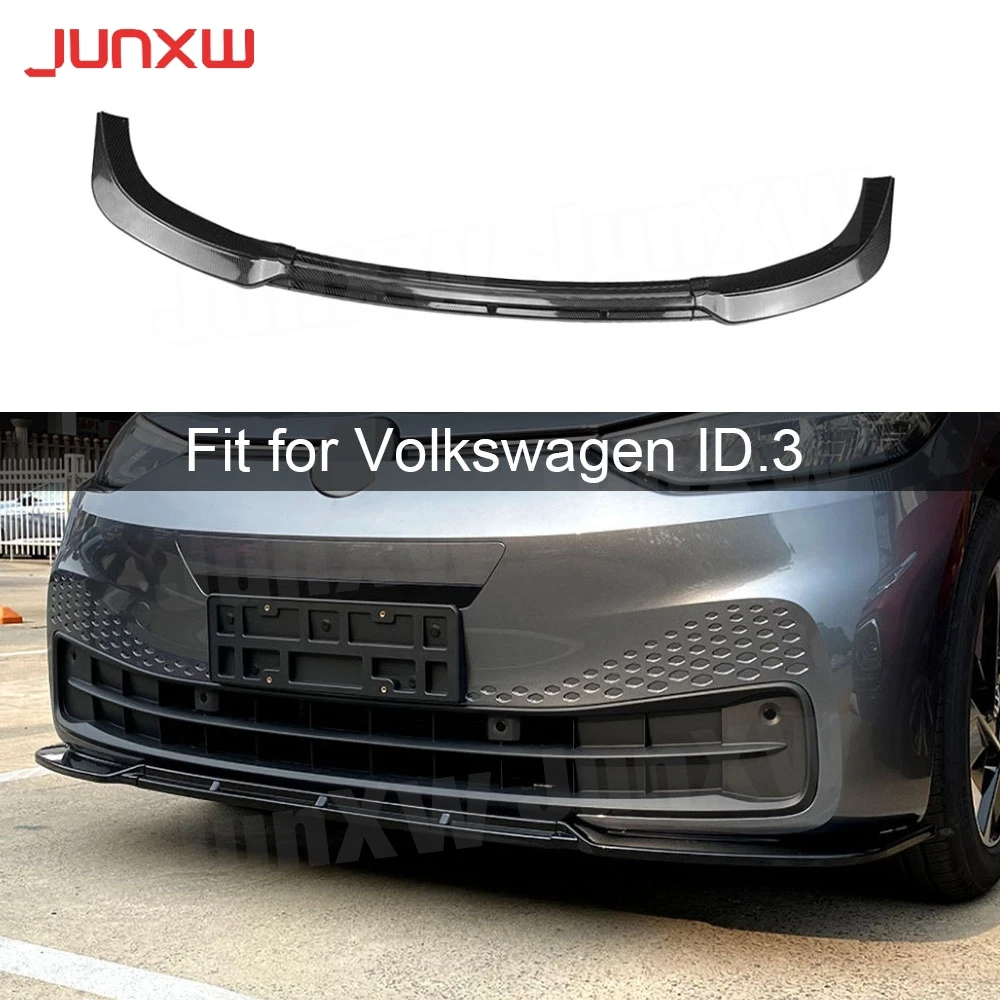 

ABS Front Bumper Lip Chin Spoiler for Volkswagen ID.3 2019-2022 Head Bumper Guard Extension Body Kits Cars Accessories