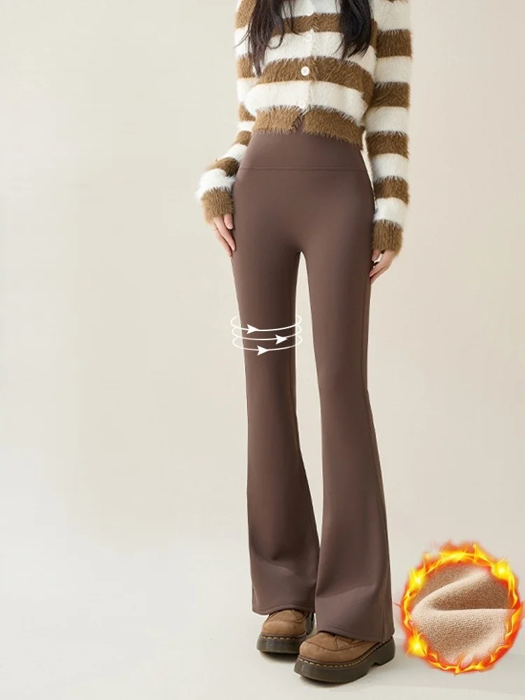 กางเกงโยคะพลัสไซส์สำหรับผู้หญิง เลกกิ้งเซ็กซี่ กางเกงรัดรูปสบายๆ สไตล์เกาหลี สำหรับฤดูใบไม้ร่วงและฤดูหนาว ผู้หญิง ไซส์เจ็ดฟุต ผ้าโมดอล เนื้อผ้าเรียบเนียน สีสันสดใส