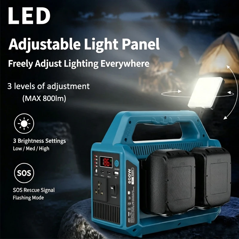 600W Lithium-Batterie-Wechselr – Outdoor Power Adapter Usb Bewertung und Preis