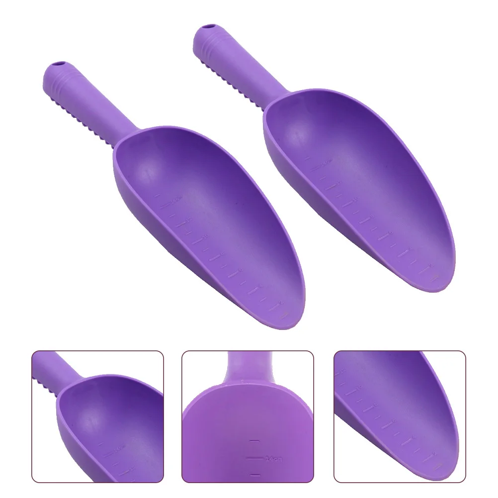 2 Stück Leichte Kunststoff-Gartenschaufeln zum Pflanzen, Unkrautjäten, Balkon-Kultivieren, Haushaltsschaufel für Gartenarbeit