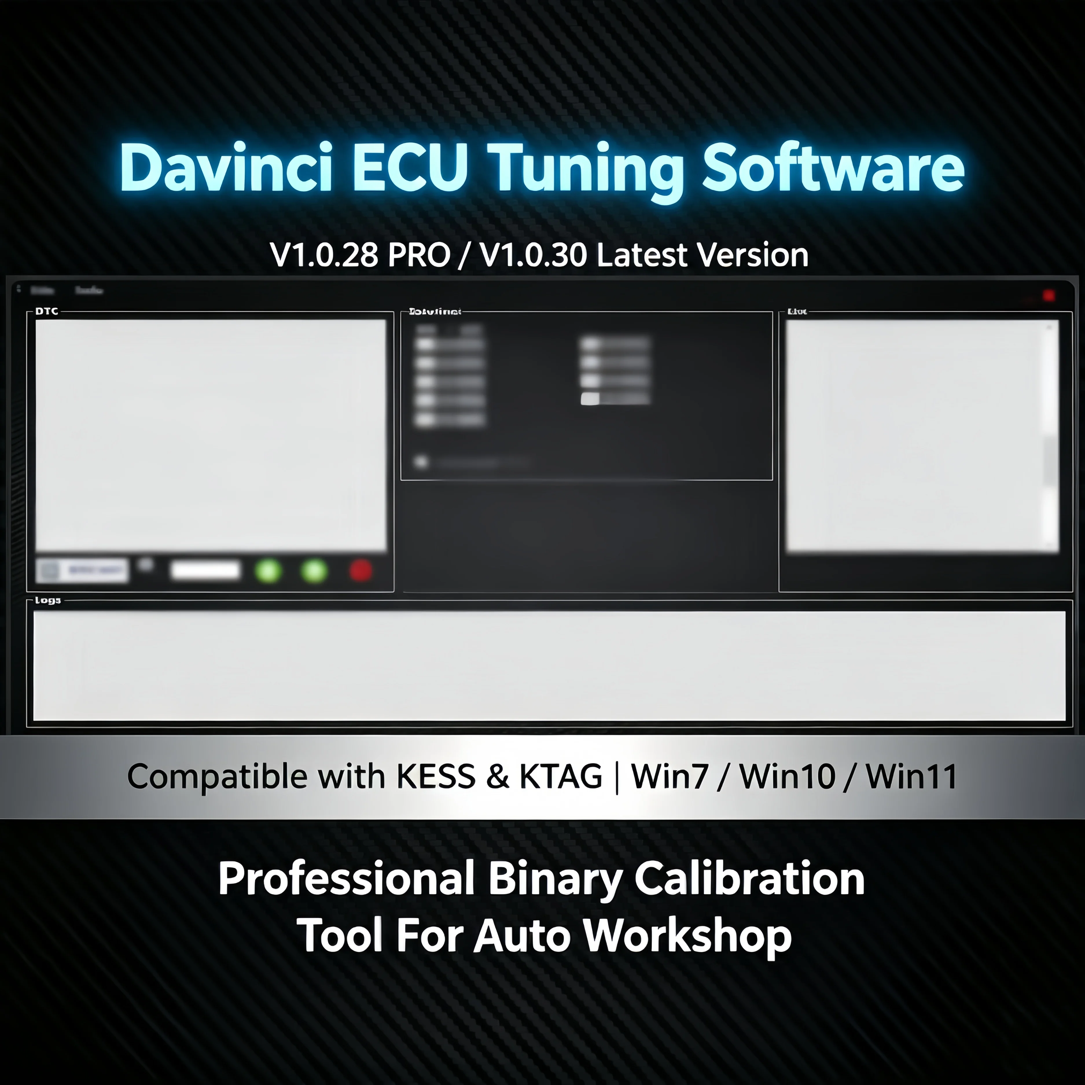 Davinci ECU Binary Tuning Software | Work with KESS KTAG | Windows 7/10/11 | Car Engine Remap Tool+USB
