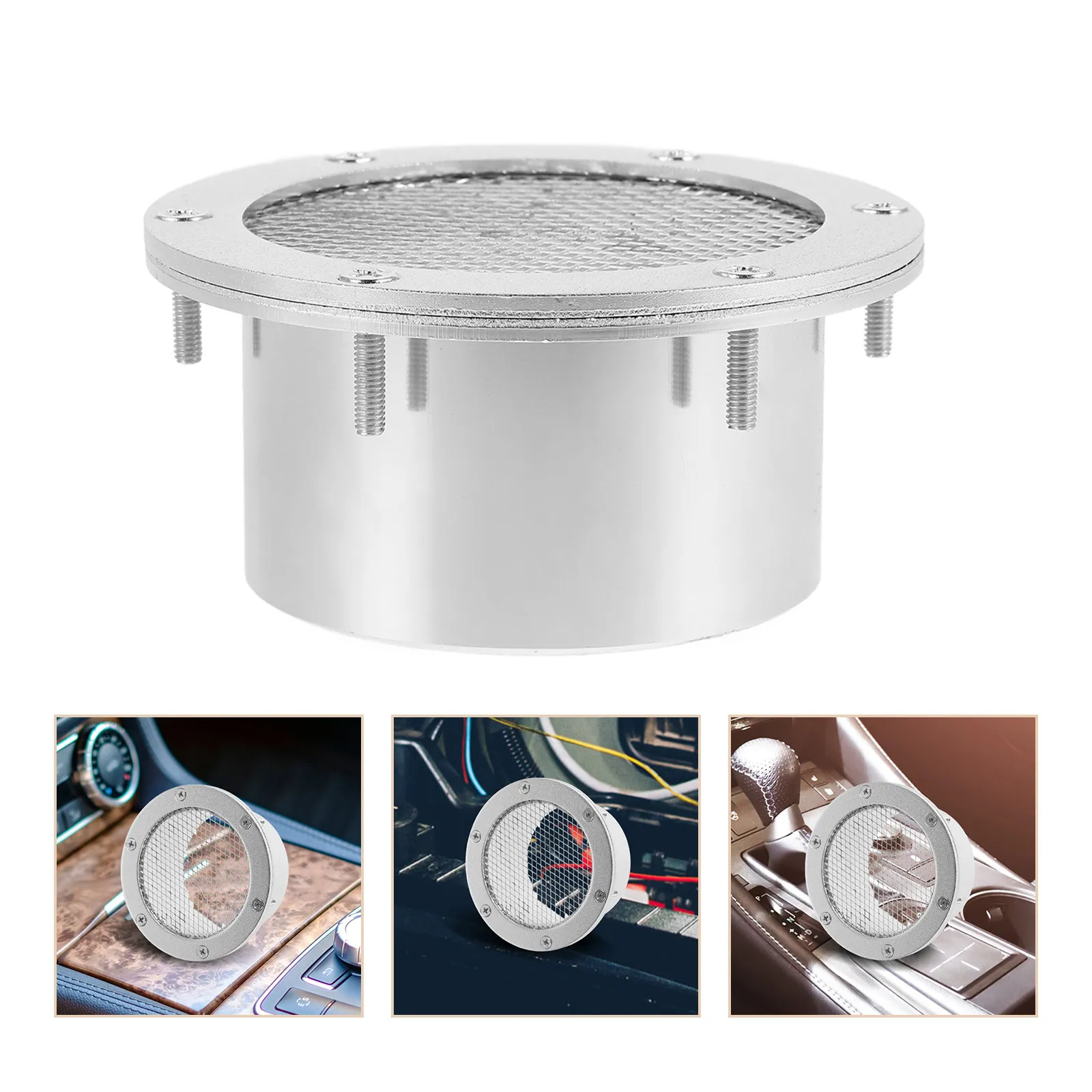 

Car Bumper Intake Grille Aluminum Alloy Hood Air Vent Duct For Vehicle Performance Upgrade Engine Part Modification