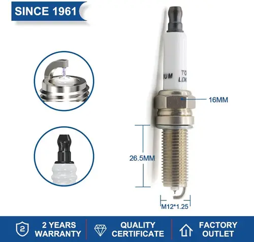 Imagen 2 del producto Piezas de motor de coche de fábrica China, antorcha de bujía de platino de iridio LDK8RTIP para YR5NI332S para Champion RER6WYPB para f4j1637010
