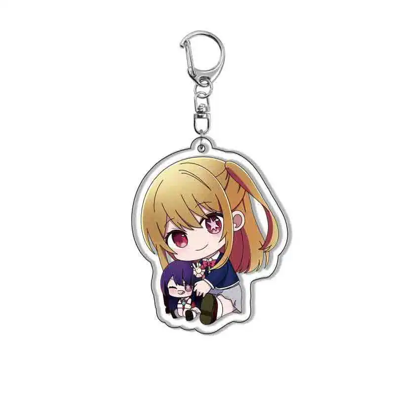 New Anime Oshi No Ko Keychain Ai Hoshino Q Version Bag Pendant Cosplay Accessories Ruby Hoshino Kana Arima Acrylic Key Chain