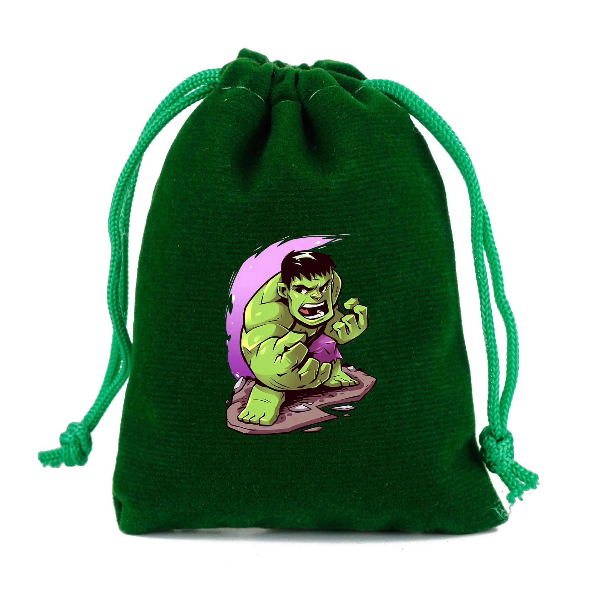 Hulk Marvel Drawstring Bag Shopping Kids Boys Girl Childern Student Cute Portable DIY Party Hand Pocket Gift Pouch Movie Cartoon