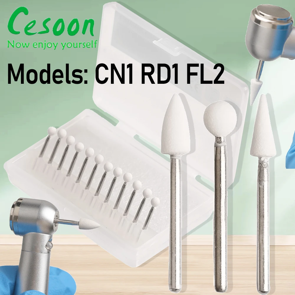 

Набор из 12 стоматологических полировочных боров (фрез) для высокоскоростных наконечников: конусные, пламенные, круглые — для полировки фарфора и композита. Инструмент для стоматологов.