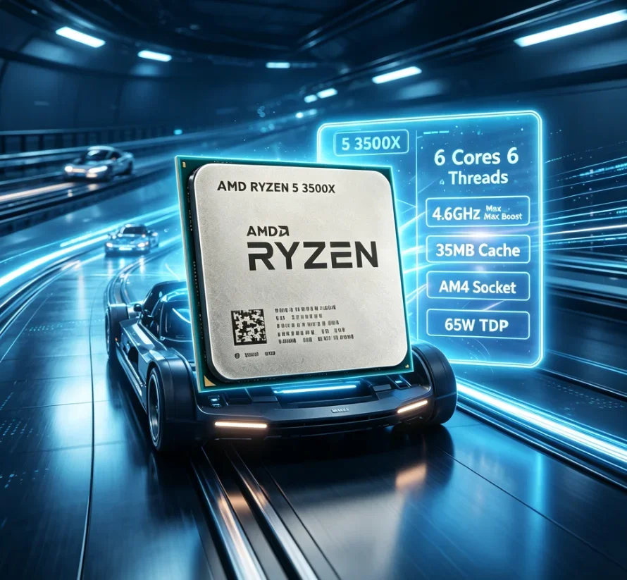 AMD Ryzen 5 3500X 7nm Low Consumption CPU Wide Motherboard Compatibility Daily Multi-media Entertainment Hardware Without Cooler