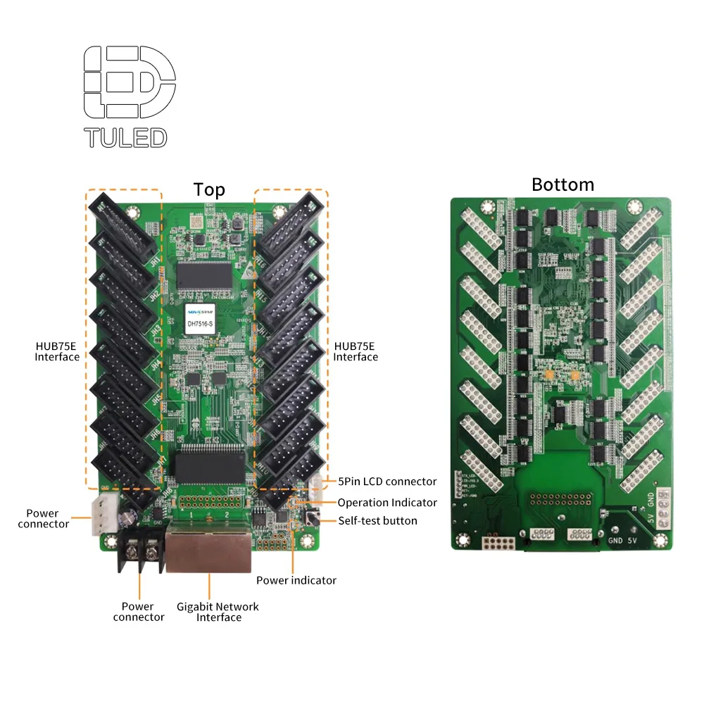 

Novastar DH7516-S Series HD Full Color LED Video Display Receiving Card for LED Display Screen
