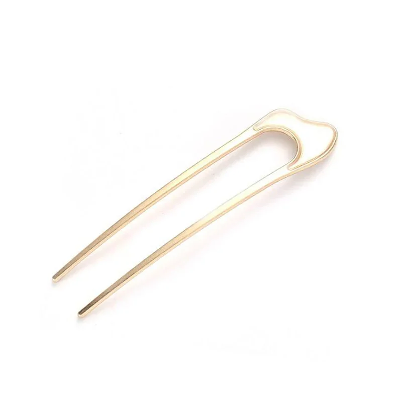 Giappone bastoncini per capelli donna fermaglio per capelli semplicità metallo colorato a forma di U forcine per capelli bastoncini per capelli accessori per capelli