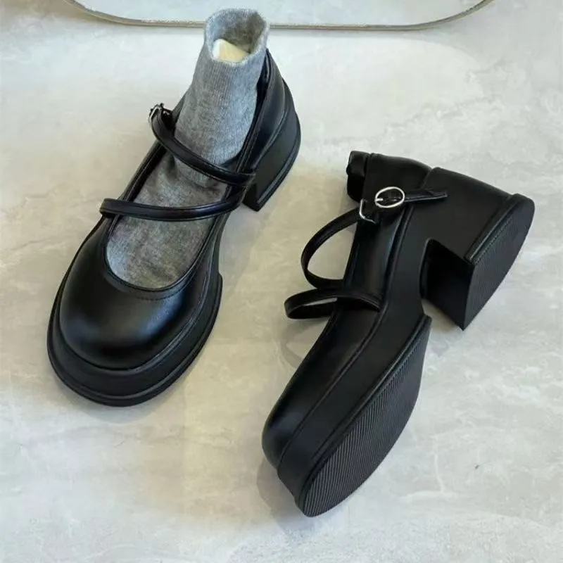 Frühling und Herbst Elegante Runde Zehe Sexy Schnallen-Freizeitschuhe 2026 Modische Meistverkaufte Neue Bequeme Damenschuhe – Detail 6