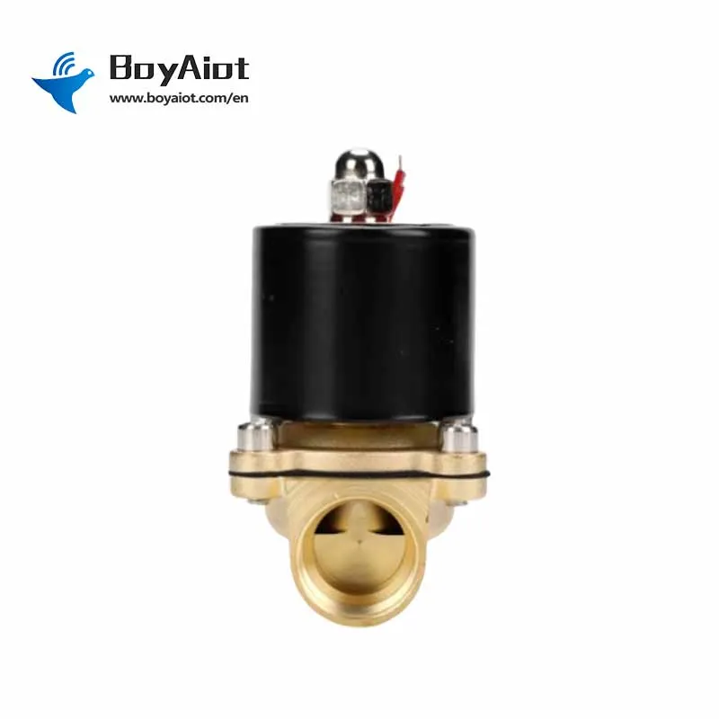 วาล์วโซลินอยด์ทองเหลือง BoyAiot ขนาด 1/2 นิ้ว แบบ 2 ทาง ซีล NBR ป้องกันการรั่วซึม สำหรับน้ำ น้ำมัน ใช้ในอุตสาหกรรม ครัวเรือน และระบบชลประทาน แบบปิดปกติ