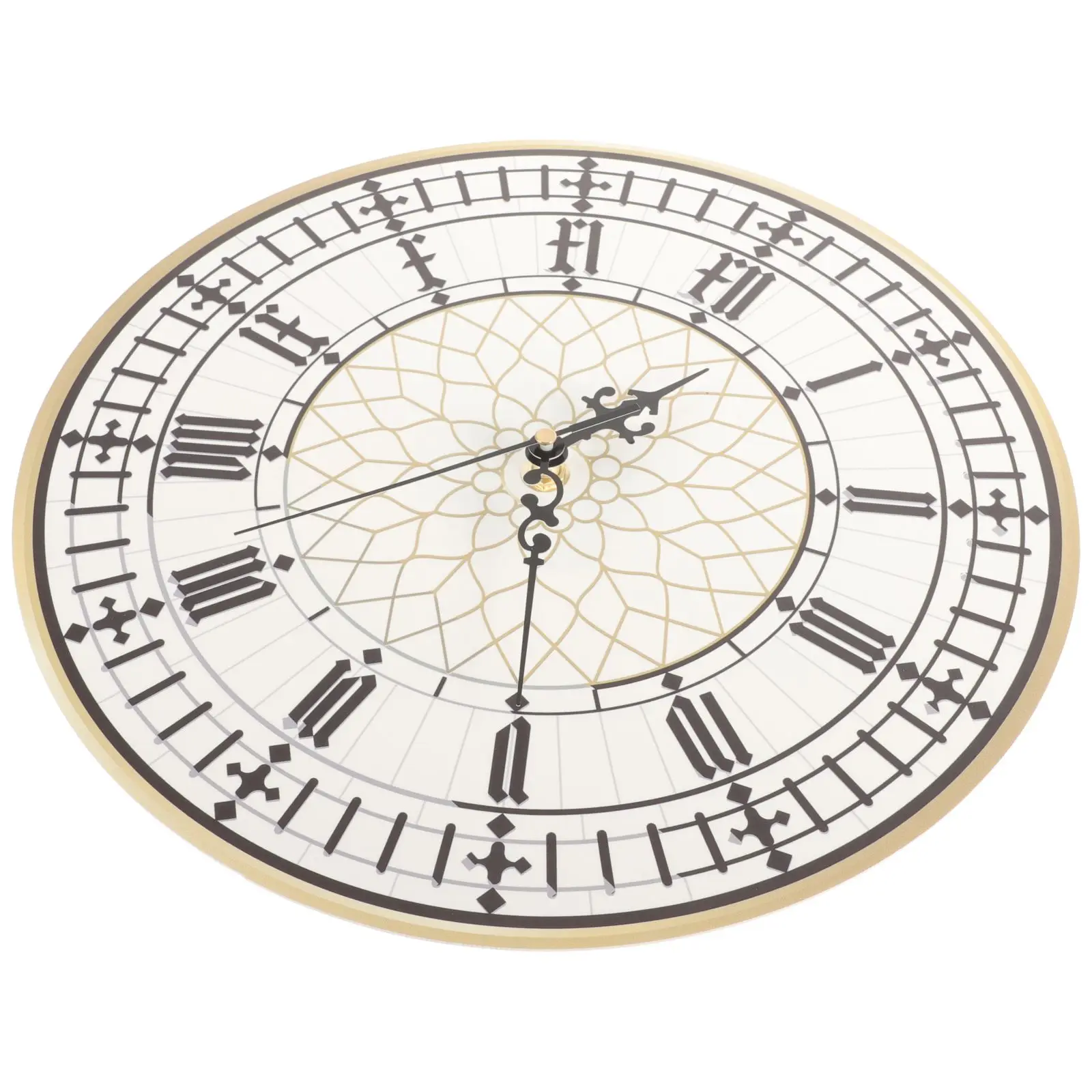 

Big Home Bedroom Office Living Room Silent PU Plastic Round Clocks for Wall Hanging Simple Style Wall Clock Decor