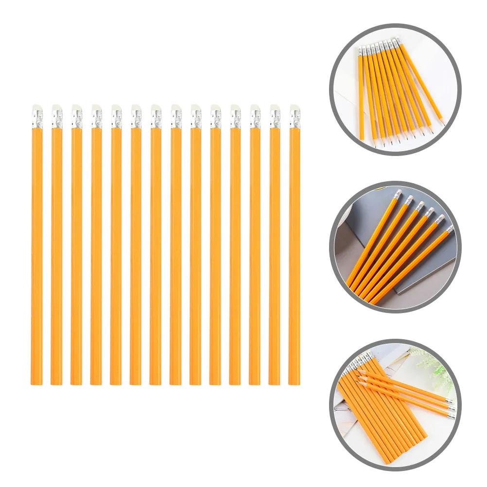 

100Pcs Bulk Eraser Pencils Wooden Pencils for Students Teachers Professionals Smooth Writing Drawing Drafting Classroom Office