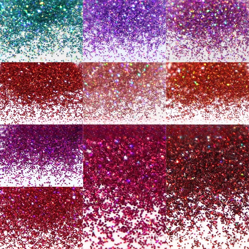 10 g/saco 0.2mm laser arte do prego glitter fino pó de glitter pode ser preenchido gota enchimento diy aplicável decoração do prego suprimentos