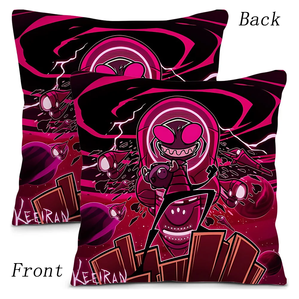 Invader Zim Cartoon Pillow Covers Cartoon Sofa Decorative Home Double-sided Printing Short Plush Cute Cushion Cover #4