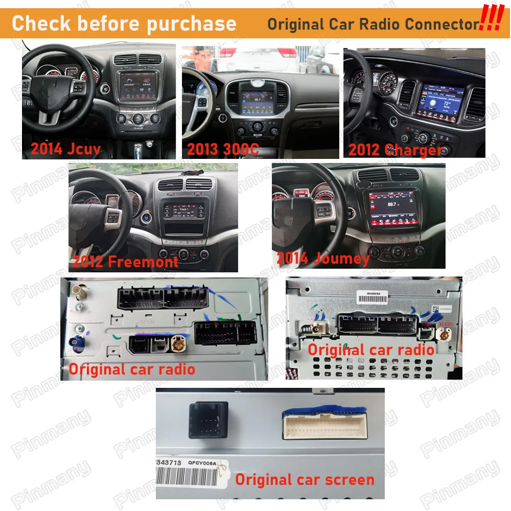 Immagine 7: Cavo autoradio JPC3 Adattatore cablaggio CAN Bus Decoder per Fiat Freemont, per Chrysler 300C, per Dodge Jcuv Journey Charger