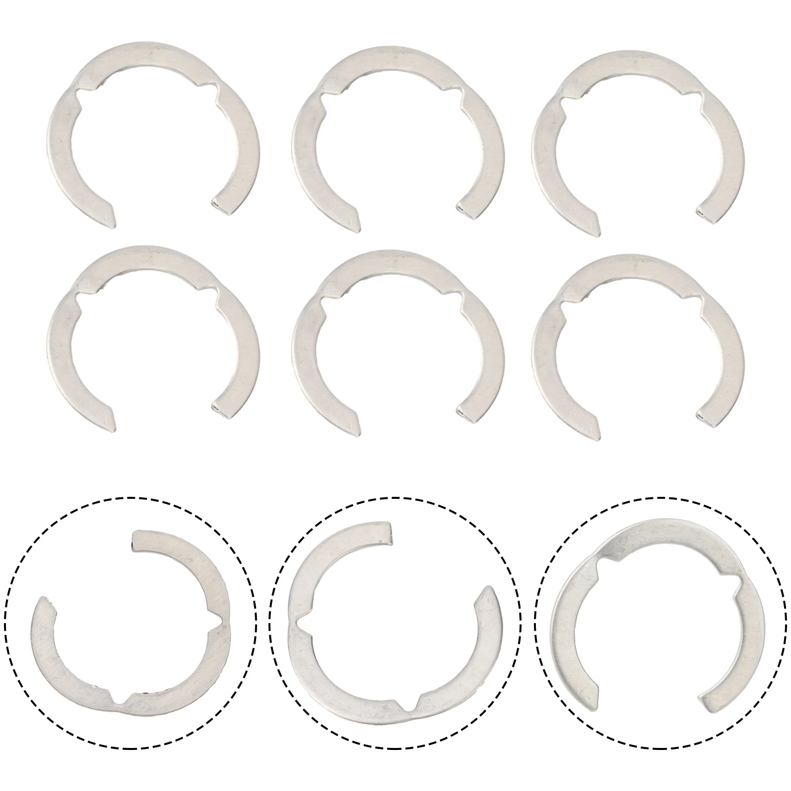 Segment rings for solar stainless steel corrugated pipes DN16 DN20 DN25 DN32 compatible with union nuts for leak fittings