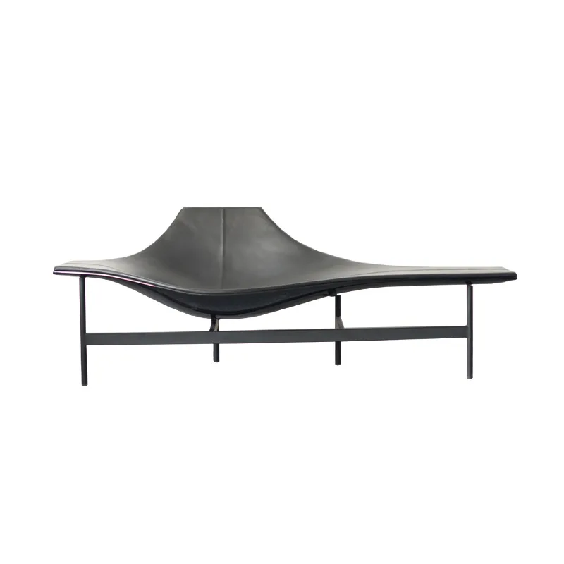 

Internet celebrity creative fiberglass recliner living room villa designer special-shaped lazy sofa chair saddle leather