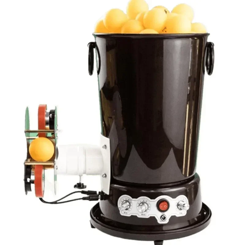 Automatic serve sparring ball thrower adjustable speed large capacity plug-in portable spinner version