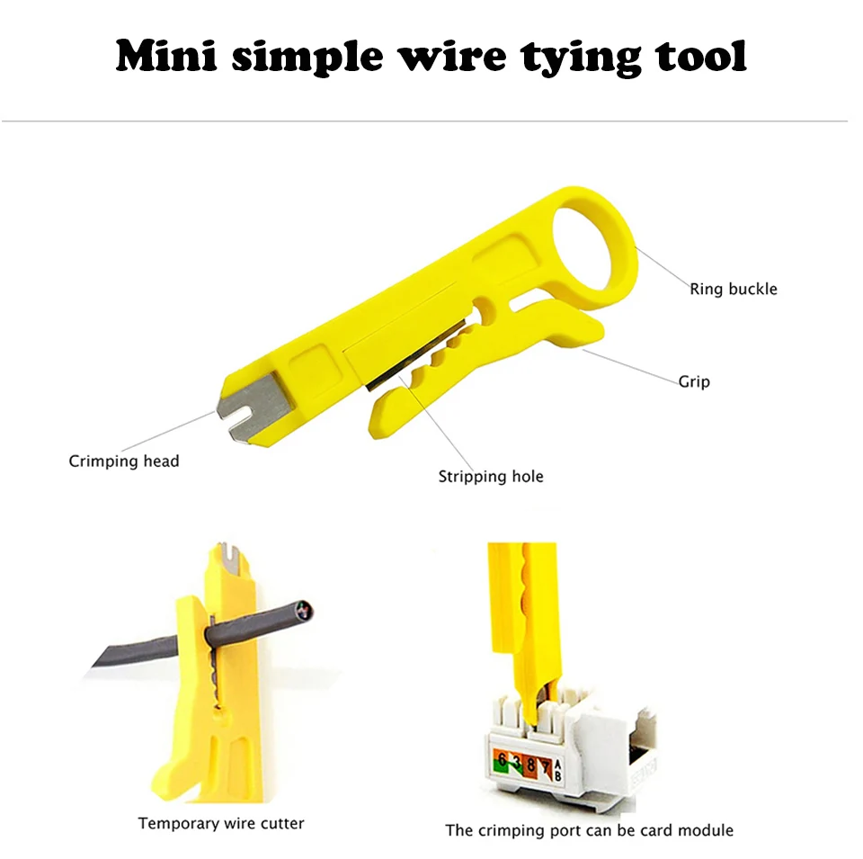 Sr rj45 crimp tool kit cat5 cat5e ethernet crimpen modulare daten stecker kabelbinder und netzwerk drahts ch neider