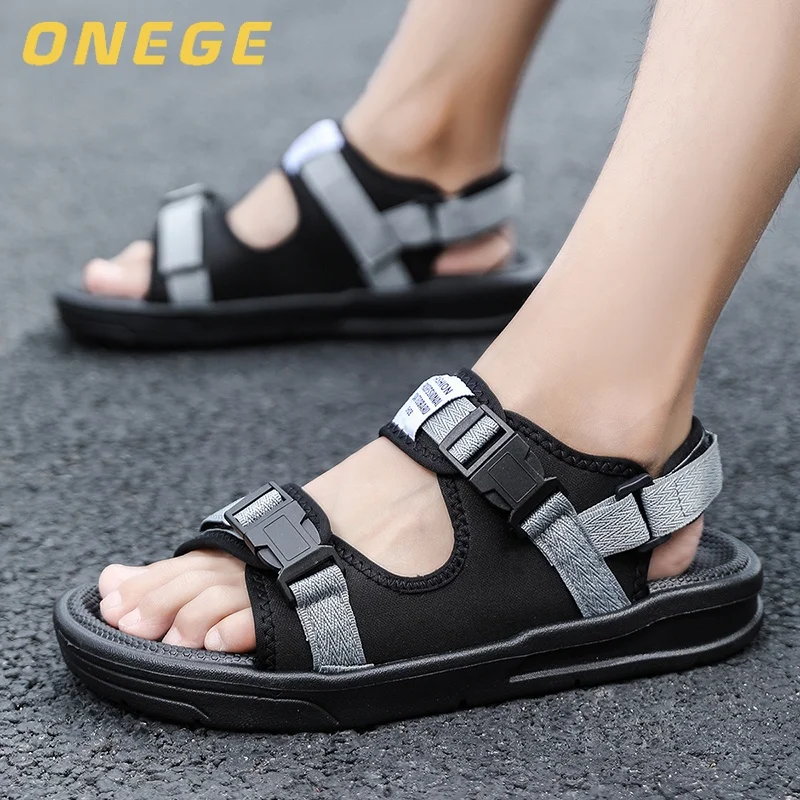 A Pair of Men's New Summer Casual Shoes, Men's Fashionable Sports Trendy Wear-Resistant Sandals, Cool Beach Shoes