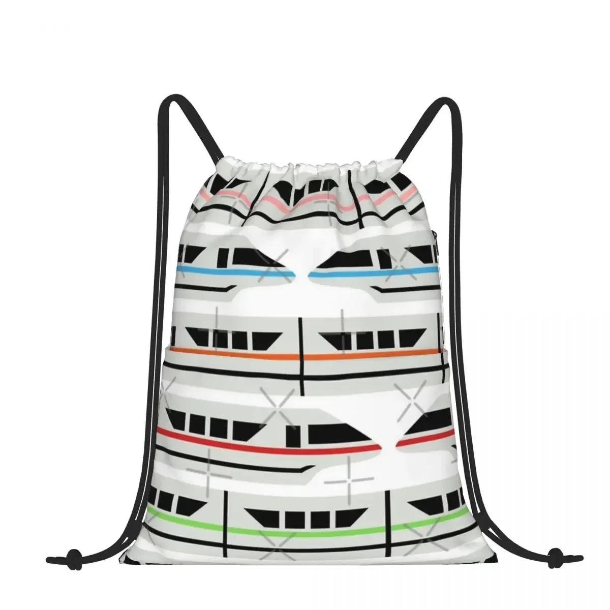 Drawstring Backpack Please Stand Clear Of The Door Ways Shoulder Bag Zipper Pocket Sports & Travel Hikes Portables Bag