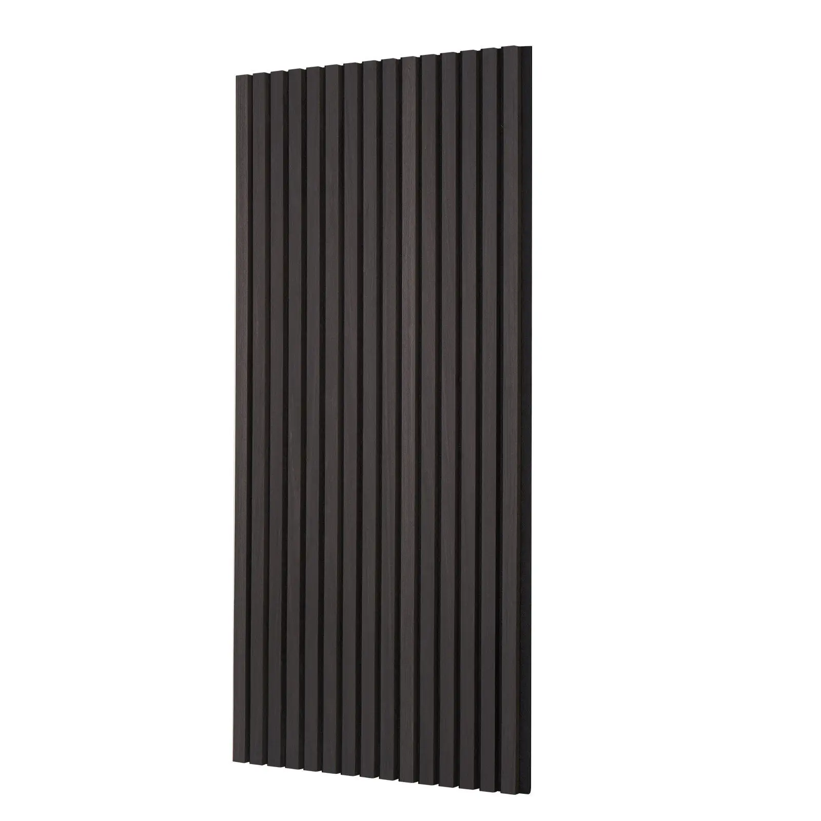 4pcs Wood Slat Acoustic Panels 23.6 x 47.2 inch for Modern Wall Decor Black Oak