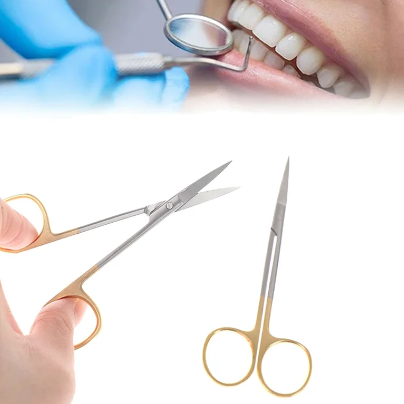 Tijeras de Dentista, Pinzas Hemostáticas de Acero Inoxidable, Herramienta Médica Quirúrgica Dental para Pesca y Trabajo de Pr