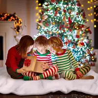 Artificial White Snow Cotton Christmas Fake Snow Fluffy Fiber Stuffing Snow Blanket Roll Xmas Tree Backdrop Covering Party Decor 6