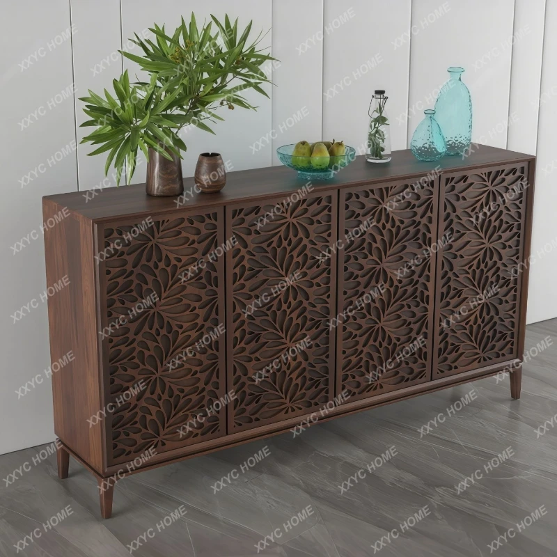 ML Medieval style paint dining side cabinet entry porch cabinet living room wall locker