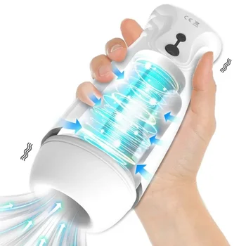 Automatico Masturbatore Maschile Tazza Pompino Succhiare Macchina Del Sesso Aspirazione Pompino Masturbazione Della Vagina Vibratore Della Figa Giocattoli Del Sesso per Gli Uomini