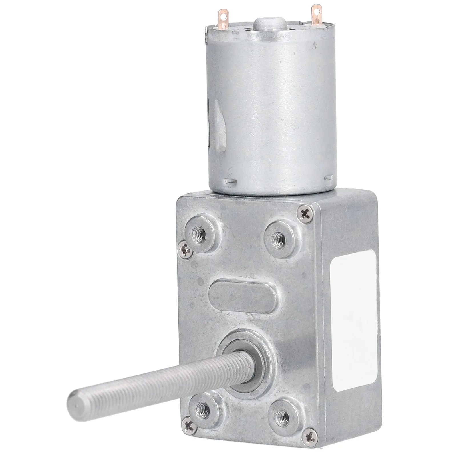 Gear Motor Speed Reduction Worm Self Locking M6 Thread 50mm Shaft Length JGY‑370DC12V