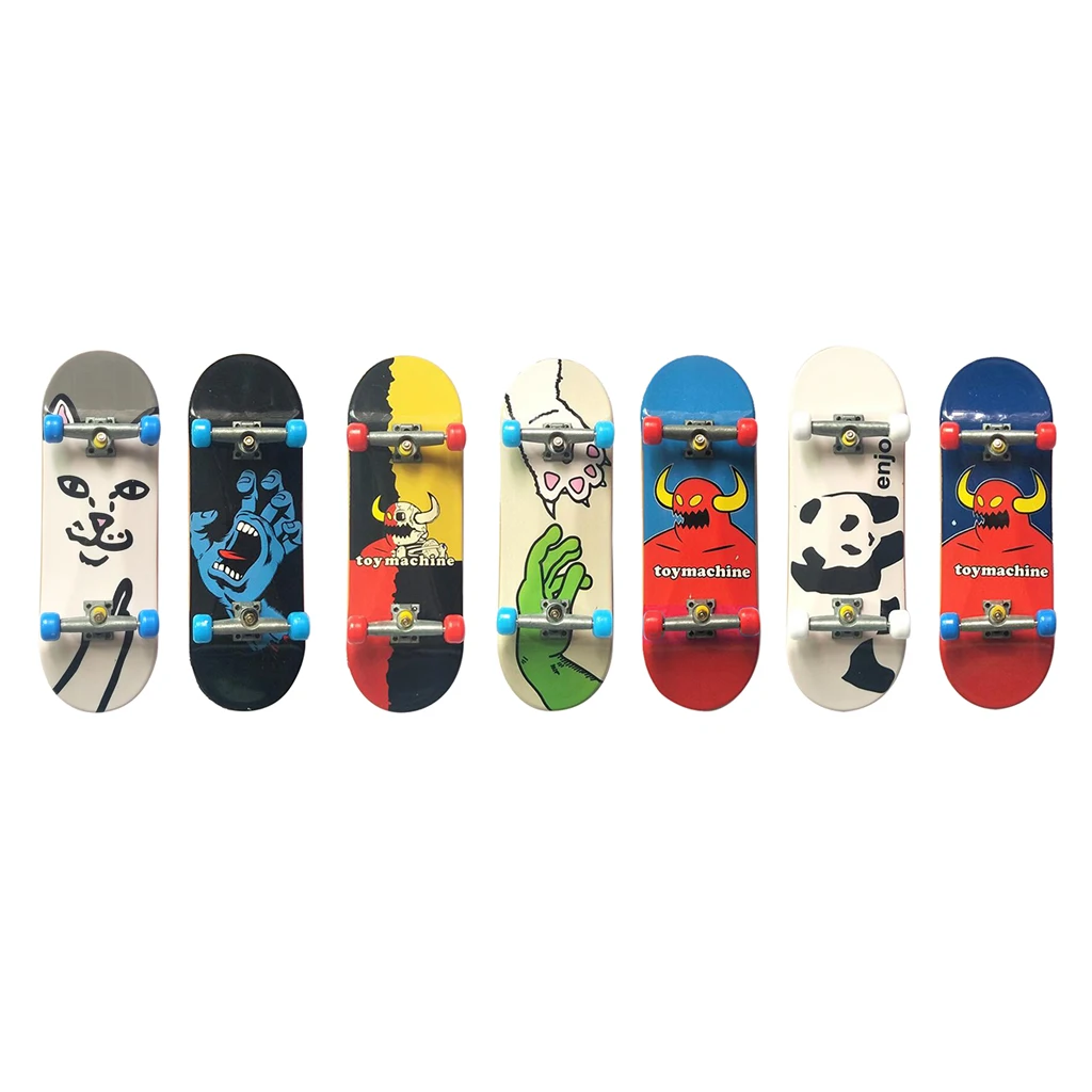 Mini Fingerboard Cool Toy ABS Die-cast Mini Skateboard for Kids Party Birthday Gift and Play