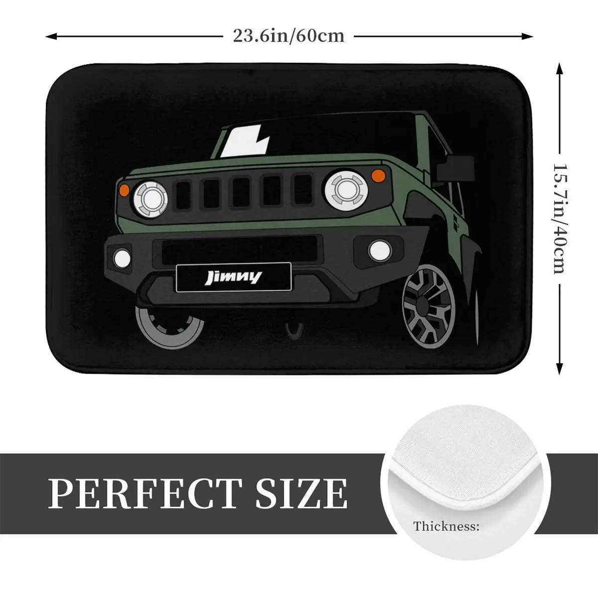 Green Jimny Anti-slip Doormat Floor Mat Water oil proof Carpet Rug for Kitchen Entrance Home Bedroom Footpad Mats