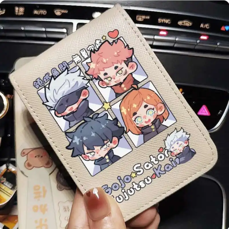 

Anime Jujutsu Kaisen Satoru Gojo Fashion Wallet PU Purse Card Cash Holder Bag Cosplay Gift B339 Anime