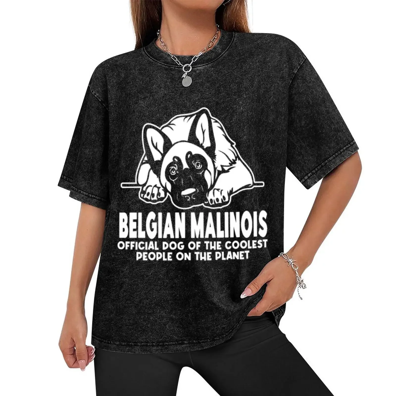 Belgian Malinois Dog Of The Coolest People T-Shirt rapper graphic tees summer clothes Men's clothing