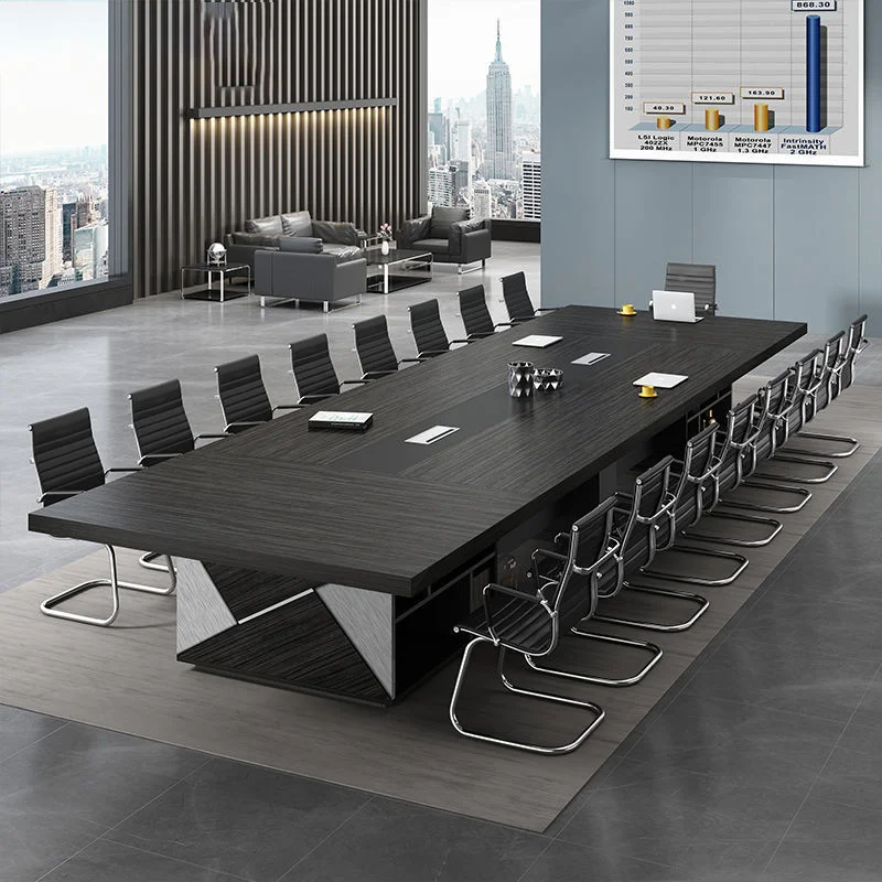 

wholesale modern Long Meeting table Commercial Office Furniture executive Conference Table chair set Training Meeting Room Table