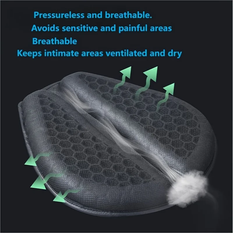 2025 NEW Motorcycle Seat Cushion 3D Honeycomb Anti-slip Motorcycle Gel Seat Cushion Moto Pressure Relief Ride Seat Pad