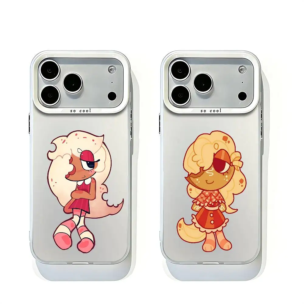 

Ginger White Matte Large Lens Frame Cover For iPhone 12 11 14 13 17 16 15 Pro Max Mini Plus E
