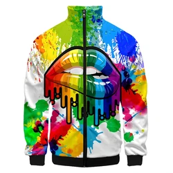 Graffiti Funny 3D Full Printing Fashion Jacket Print Style Fitness Casual Zipper Coat Harajuku Comfortable Men Women Clothing