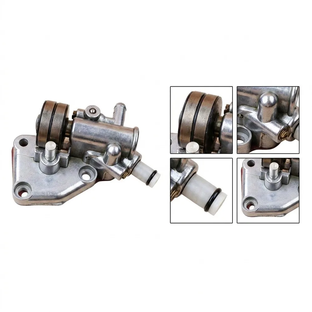 Silver Metal Oil Pump Assembly For MS070 MS090AV MS090G MS720 For Chainsaw Parts Bar Chain Lubrication Replacement
