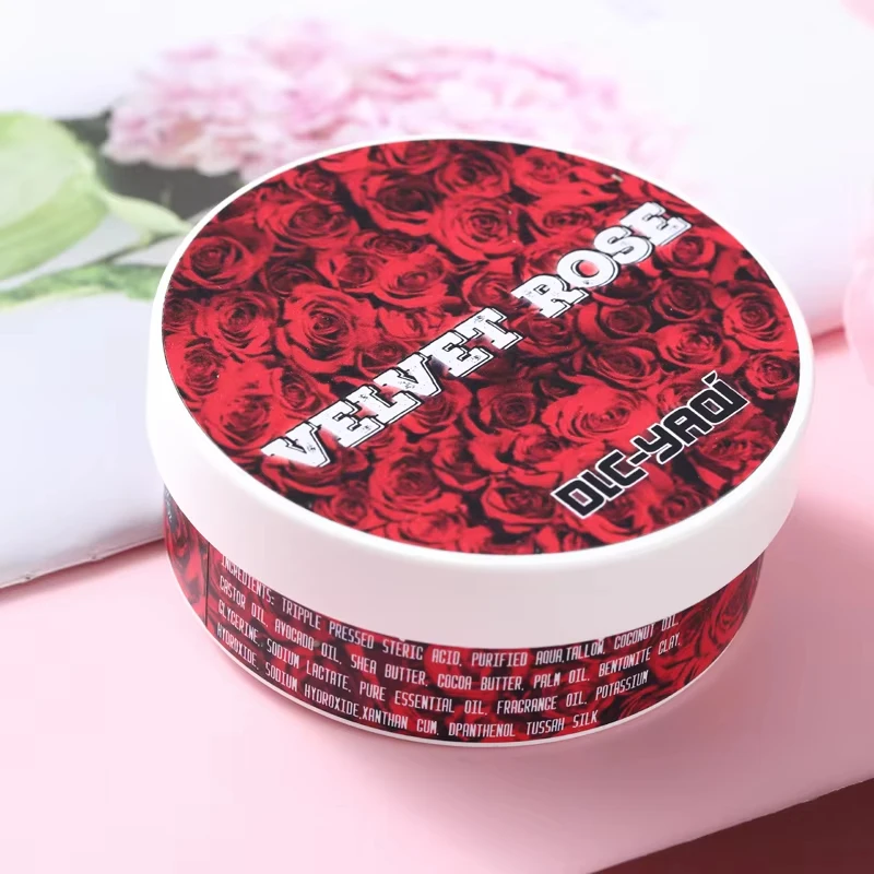 YAQI Creme de Barbear Veludo Rosa Atisan 170g Sabonete de Barbear Para Homens