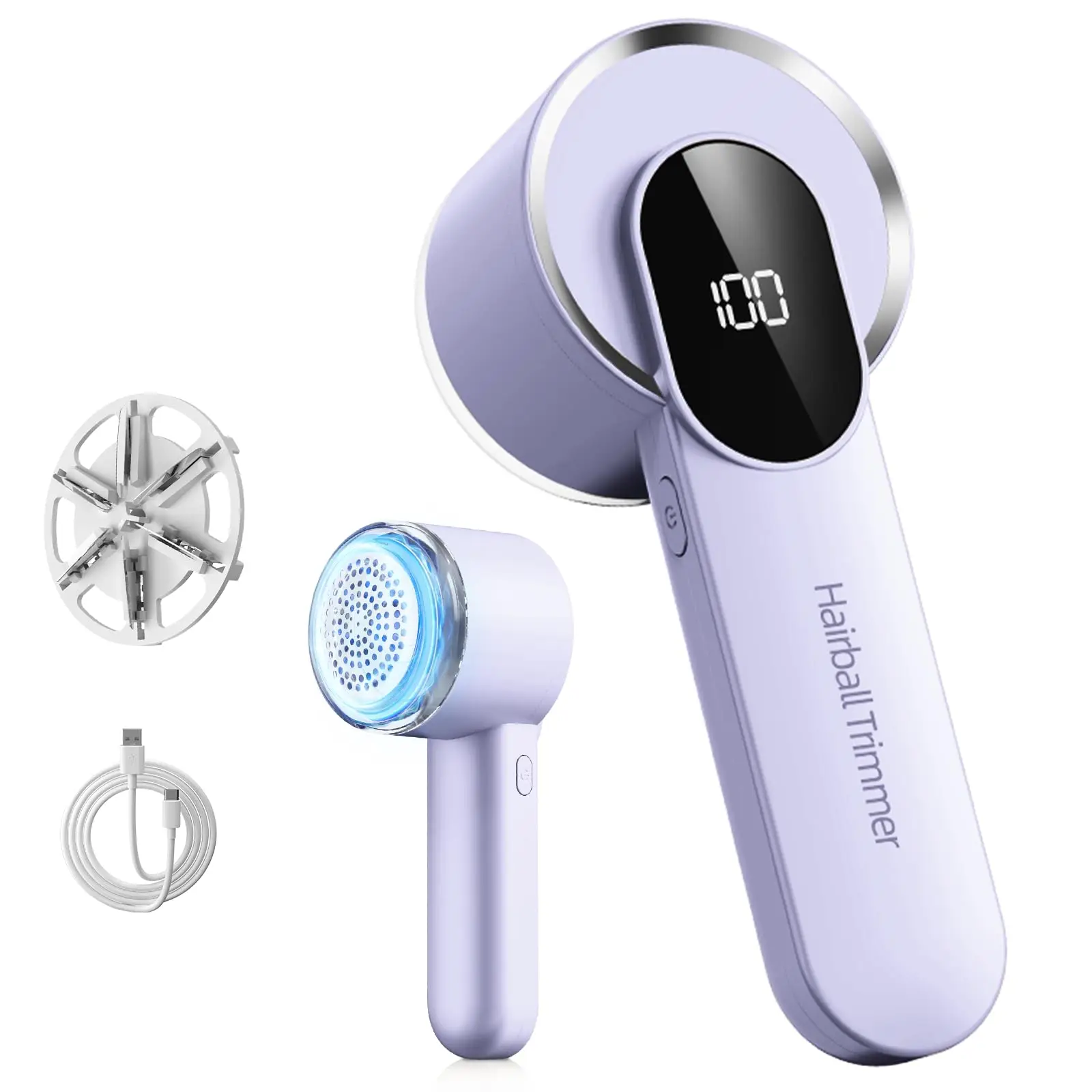 

Portable Electric Smart Digital Fabric Shaver Powerful Sweater Defuzzer for Clothes Fuzz Lint Removal Tool for Travel Home