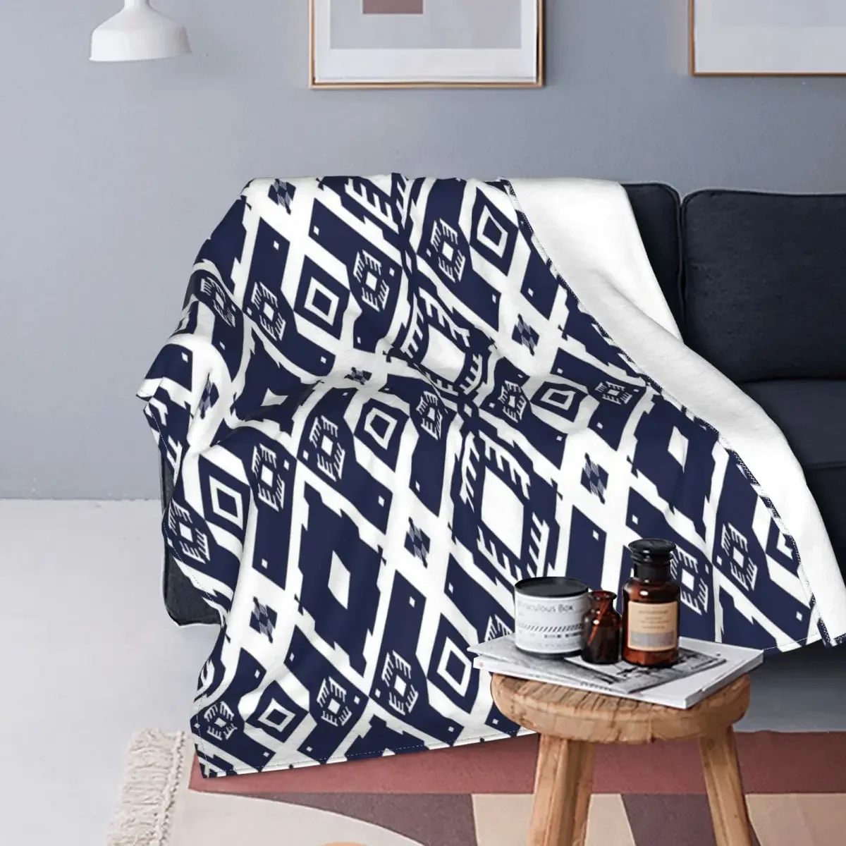 

Plaid Baby Blankets Fleece Winter Geometric Europe Style Multi-function Warm Throw Blankets for Sofa Couch Bedspreads
