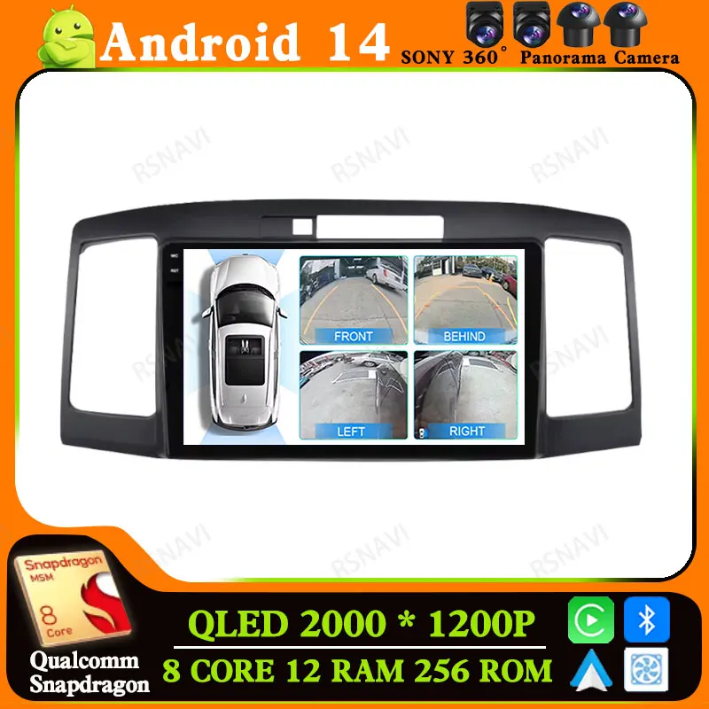 Android 14 Car Radio For Toyota Allion Premio T240 2001 - 2007 BT Navigation Stereo DVD Wireless Carplay Auto Multimedia 4G LTE