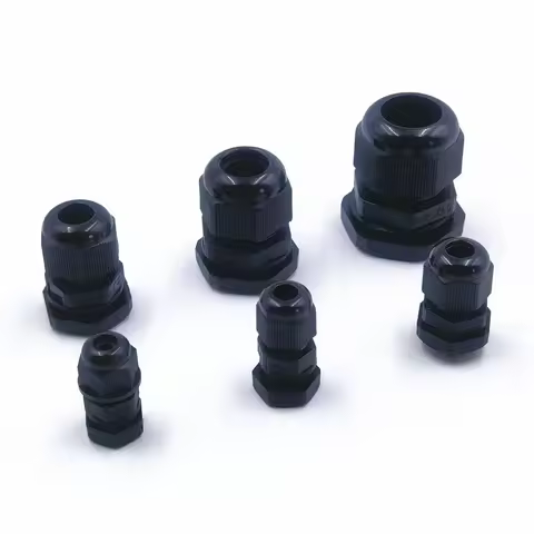 IP68 Waterproof Nylon Cable Gland M8 M10 M12 M16 M20 M25 Cable Connector Joint for Outdoor Lighting &amp; Electrical Control Cabinet