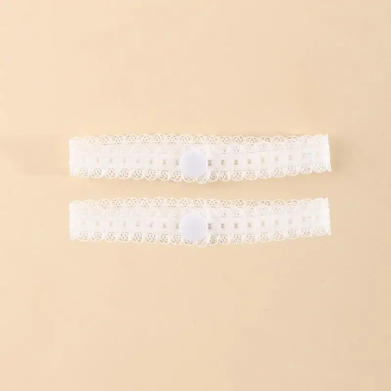 [J] 2/4 Pcs Shirt Sleeve Holders No Drill Adjustable Elastic Band Shorten Sleeve Length Cuff Fasteners